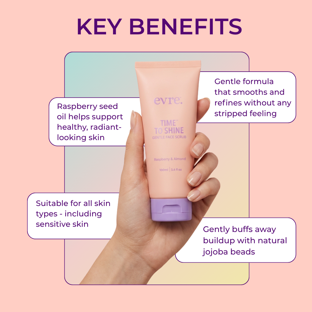 Time To Shine Raspberry & Almond Face Scrub