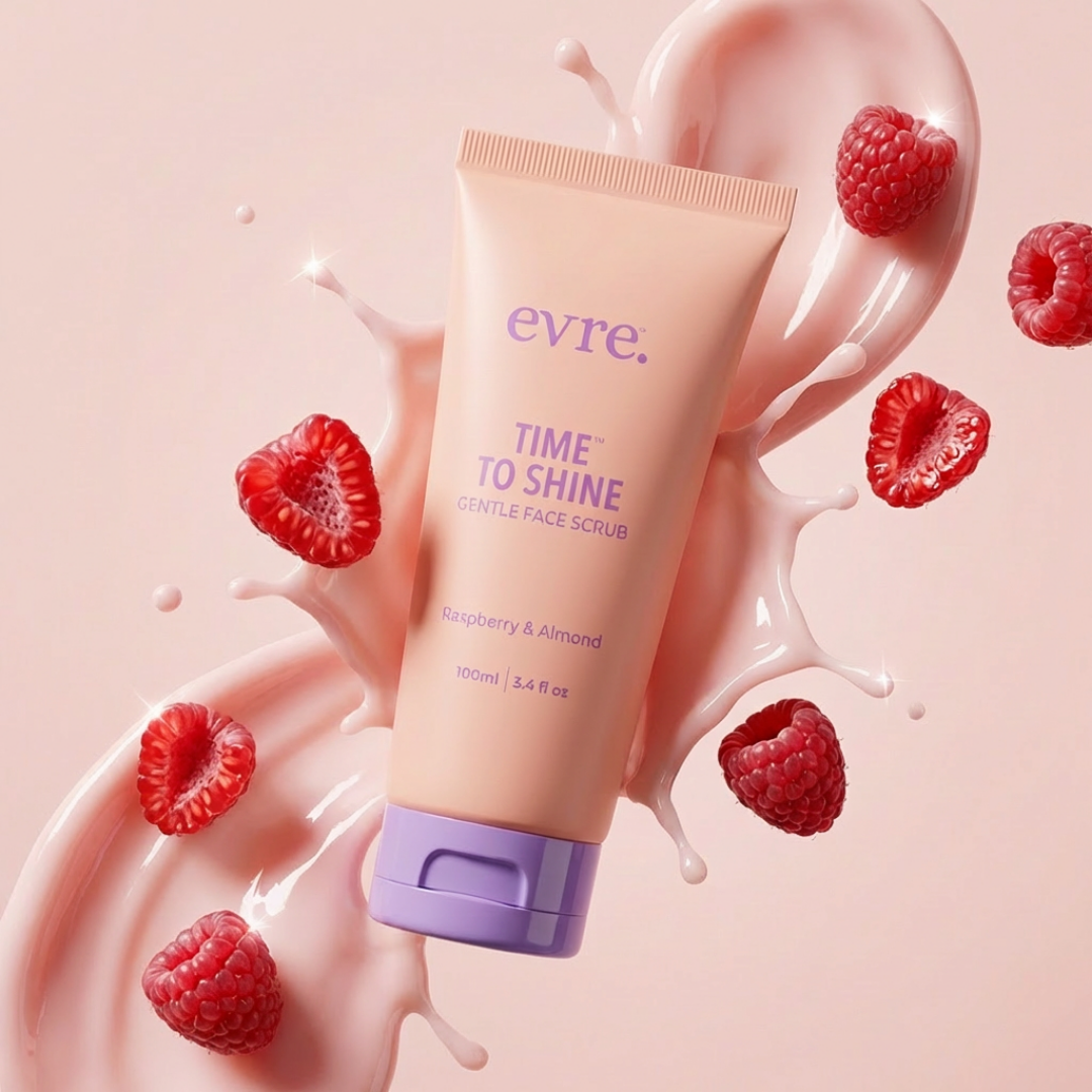 Time To Shine Raspberry & Almond Face Scrub