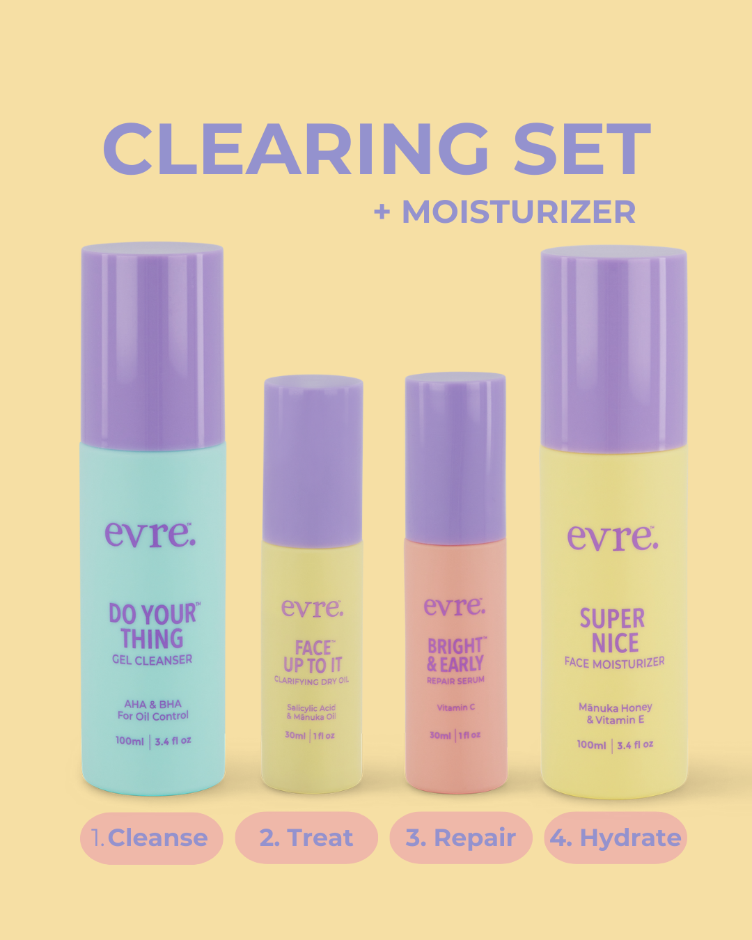 Clearing Set + Moisturizer